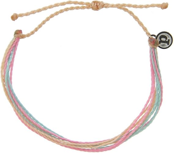 Pura Vida Jewelry Bracelets Bracelet - 100% Waterproof and Handmade w/Coated Charm, Adjustable Band