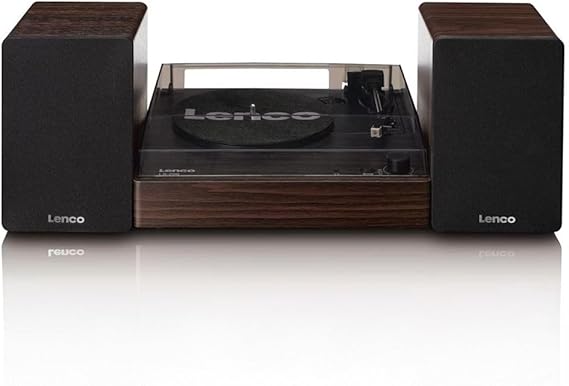 Lenco LS-200 Ahşap Harici Hoparlörlü Bluetooth Pikap-LS-200