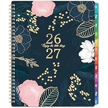 Planner 2026-2027 - Academic Planner 2026-2027, July 2026 - June 2027, Weekly & Monthly Planner, 8'' x 10", Calendar Planner, Colorful Monthly Tabs, Twin-wire Binding, Back Pocket, Holidays