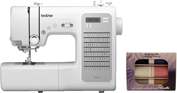 Brother CP100X Computerized Sewing and Quilting Machine, SASC706 6-Piece Pacesetter Sewing Thread Included