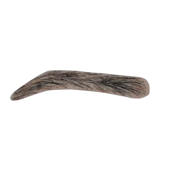 Fake Lace Eyebrows for Men Human Hair Black Brown Artifical Eyebrows (F1)