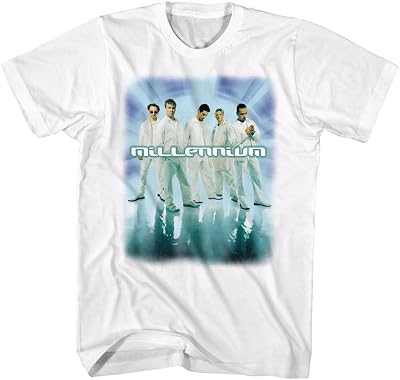 American Classics Backstreet Boys Millennium Album Cover Adult Short Sleeve T Shirt Retro 90s Style & Music Graphic Tees