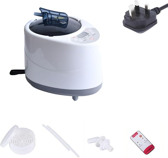 Portable Sauna Steamer Machine, Steam Generator for Sauna Box & Steam Room, 3L Electric Sauna Heater, Portable Steam Sauna Kit with Remote-Essential Home Spa Sauna Accessories