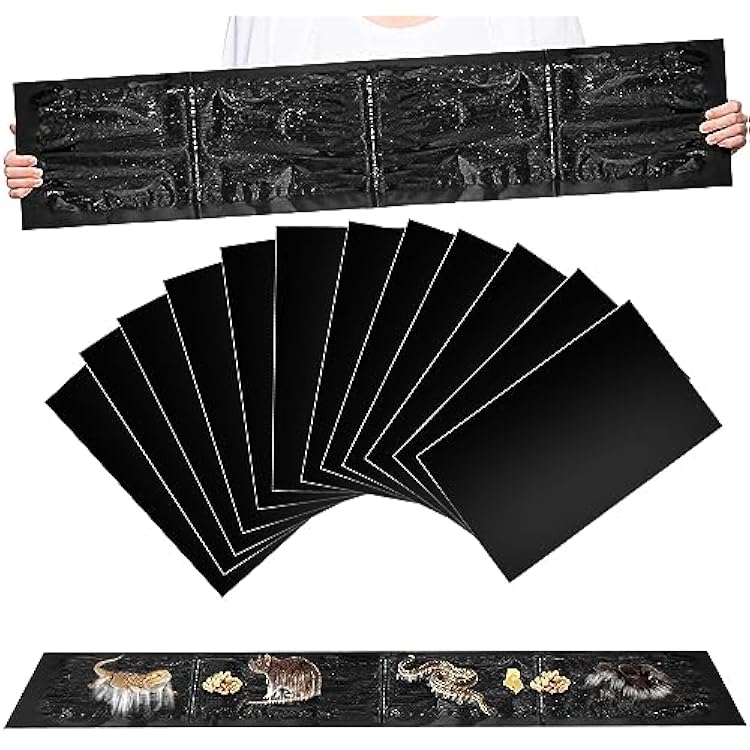 12 Pack Extra Large Glue Traps for Mice and Rats, Heavy Duty Super Sticky Traps for Mice Rats Snakes, Rat Glue Trap for Indoor Outdoor 48 x 11