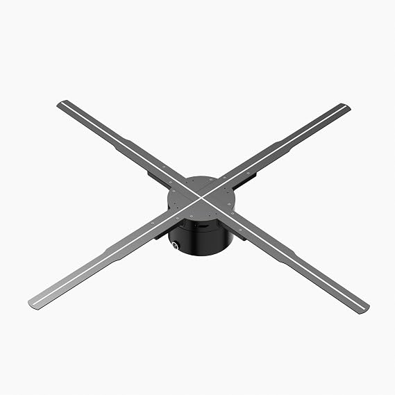 24.4" Advertise Display Fan 722 LED Light Beads 2000 * 1444P High Brightness Hologram Fan Naked Eye Holographic Video Projector