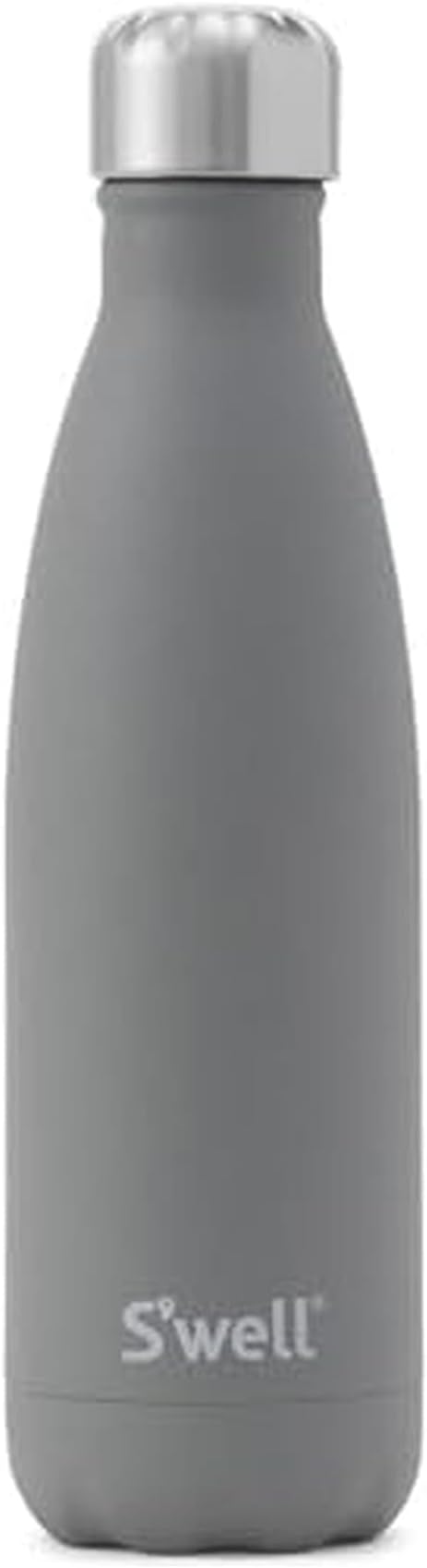 S'well Stainless Steel Water Bottle, 17oz, Smokey Quartz, Triple Layered Vacuum Insulated Containers Keeps Drinks Cold for 36 Hours and Hot for 18, BPA Free, Perfect for On the Go