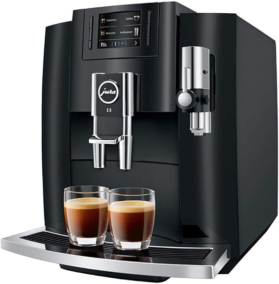 Jura E8 Piano Black Automatic Coffee Machine