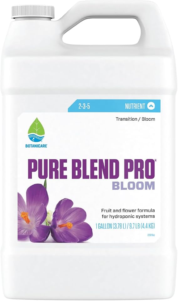 Botanicare Pure Blend Pro Bloom, Nutrient for Fruit and Flowers, 2-3-5, 1 gal.