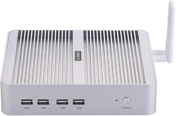 Fanless Mini PC, Desktop Computer, HTPC, I5 4200U 4210U 4250U 4258U, Windows 11, BM07, VGA, HDMI, 4 x USB3.0, 4 x USB2.0, LAN, 8G RAM, 128G SSD