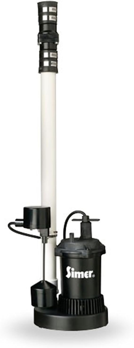 Simer 2944RP 1/2 HP Quick Install Sump Pump