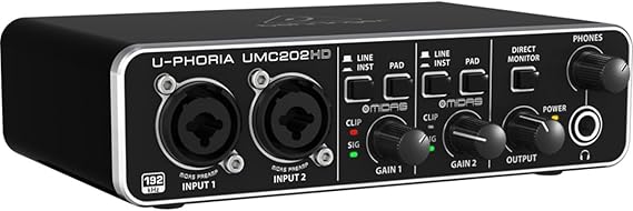 BEHRINGER U-PHORIA 2-Channel UMC202HD