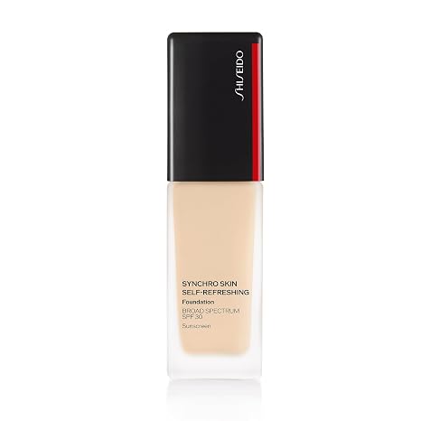 Shiseido Synchro Skin Self-Refreshing Foundation SPF 30 - Buildable Coverage - Natural Finish, 24-Hour Wear - Water Resistant & Non-Comedogenic