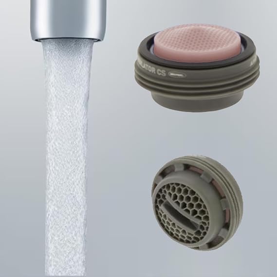 Slim Coin Slot Faucet Aerator 1.2 gpm Junior Male Perlator Hidden Aerated Stream flow Rates for Kitchen Bathroom