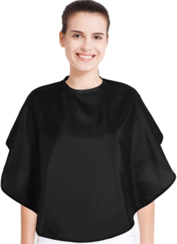 Geyoga Short Makeup Cape for Women Men Mini Haircut Cape for Artist Shampoo Beauty Salon Artist Styling