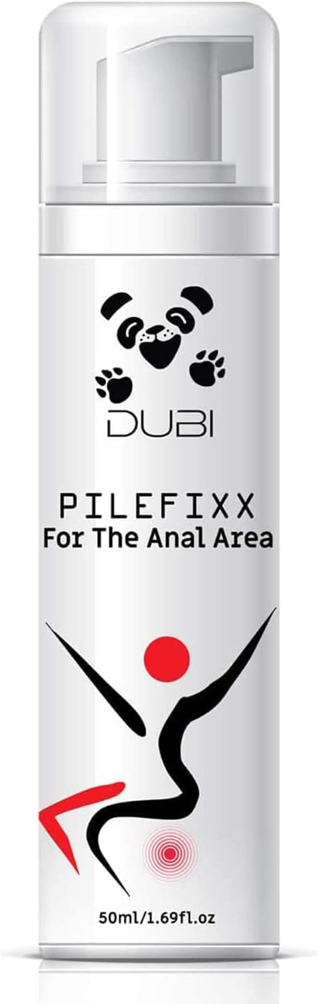 DUBI Pilefixx Hemorrhoid Treatment - Hemorrhoid Cream - Hemorrhoid & Fissure Ointment for Burning, Itching, Swelling - Hemorrhoid Symptom Treatment with Aloe - 50 Gram