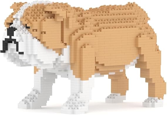 JEKCA English Bulldog 01S-M03 | Dog Plastic Building Blocks | Age 14+