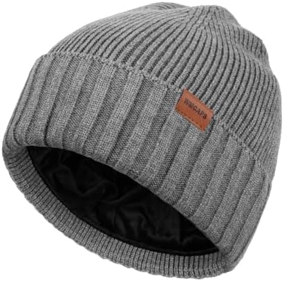 Wmcaps Fleece Lined Beanie Knitted Hats for Men Women, Winter Stocking Cap Soft Beanie Warm Ski Hats Unisex Gifts