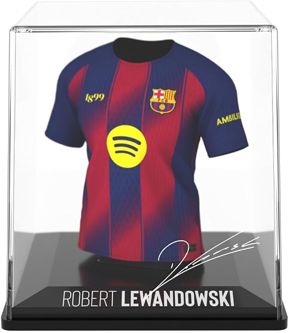 Splink Lewandowski Home 25/26 Jersey Display Case Officially Licensed Collectable