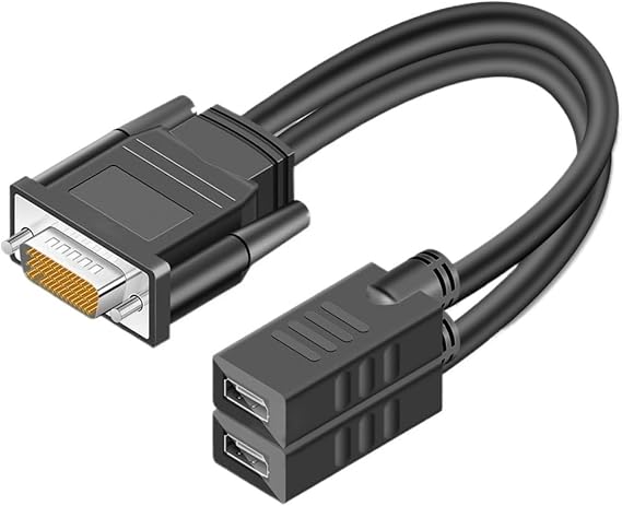 DMS 59 Pin Male to 2 HDMI/VGA/DVI/DP Female Splitter Extension Cable Adapter(59 Pin to 2DP)