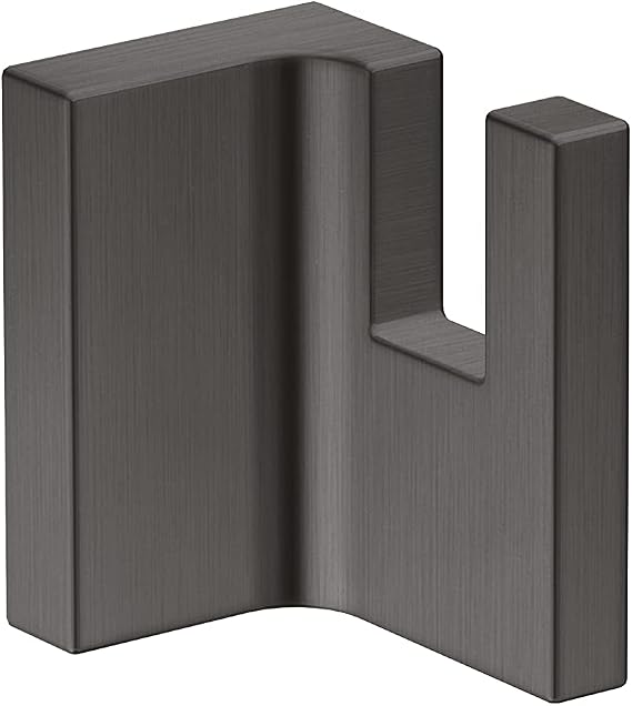 AXOR Universal Rectangular Towel Hook in Brushed Black Chrome, 42611340