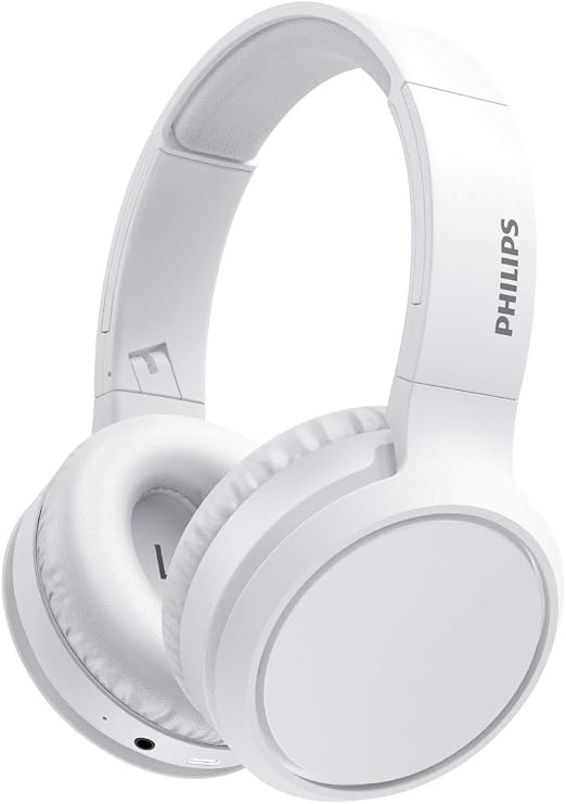 PHILIPS Trucker Bluetooth Headset, Wireless Headset with Noise-Canceling Microphone, 2-in-One Convertible Mono & Stereo Design Headphone (White)