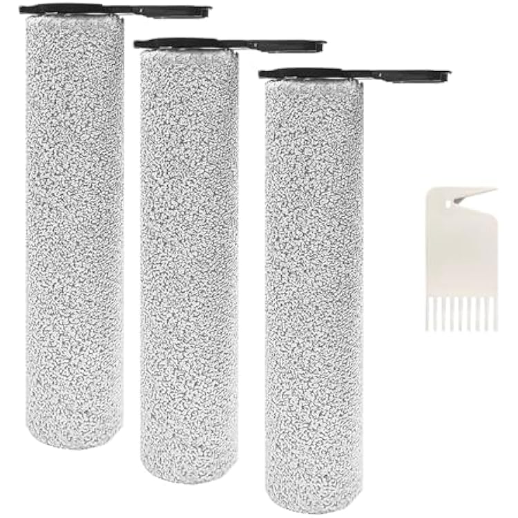 Replacement Brush Roller Accessories Compatible with Tineco Floor ONE S7 Steam Cordless Wet Dry Vacuum, Accessories Spare Parts, 3 Roller Brushes