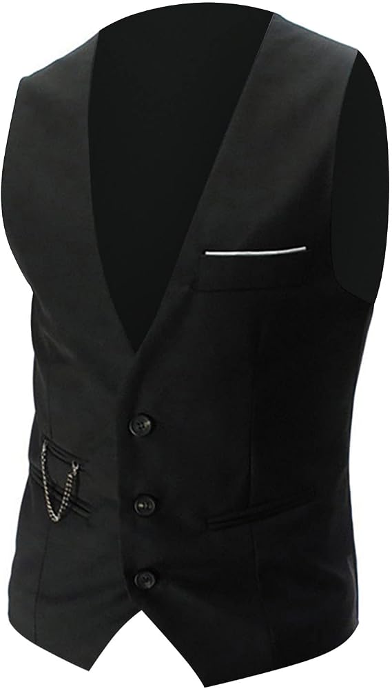 LCMTWX Mens Dress Vest 2024 Suede Retro V Neck Solid Color Pocket Button Leather Vest Jacket Vest Cargo Vest Clothes For