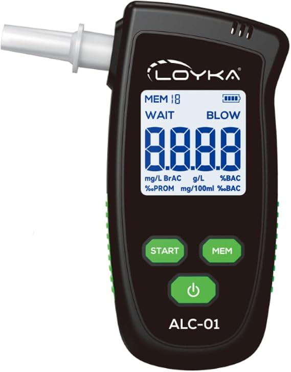 Loyka ALC-01 Dijital Alkolmetre | Hassas Promil Ölçüm Cihazı