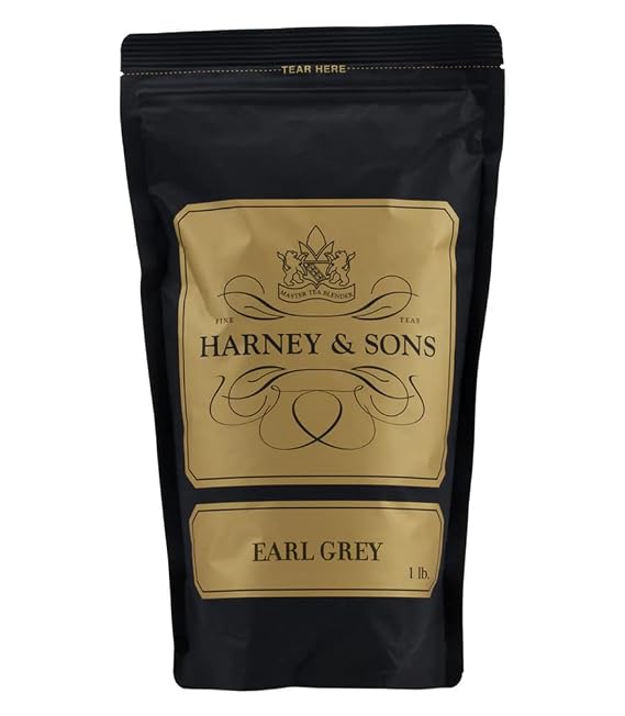 Harney & Sons Earl Grey Loose Tea 16 Ounce Black Tea with Bergamot