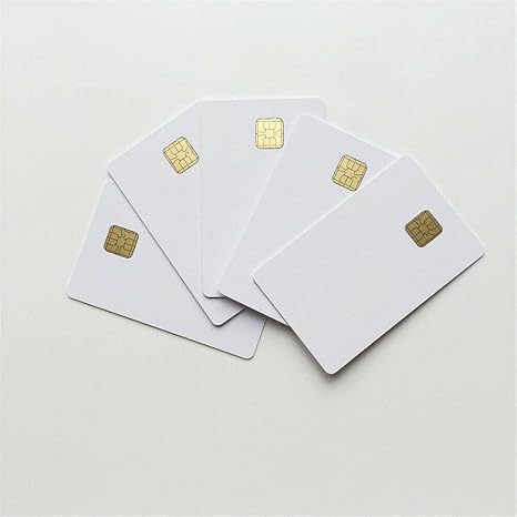 100pcs White PVC Card with SLE4428 chip Contact Smart Card Hotel Key Card ISO7816