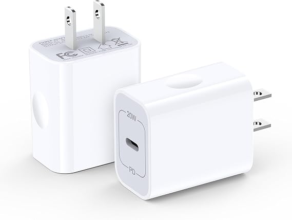 for iPhone 17e 17 Pro Max Air, USB C Wall Charger Fast Block, Power Adapter
