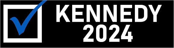 Robert F Kennedy 2024 Sticker RFK Jr for President Bumper Sticker Elect Kennedy Decal Checkmark
