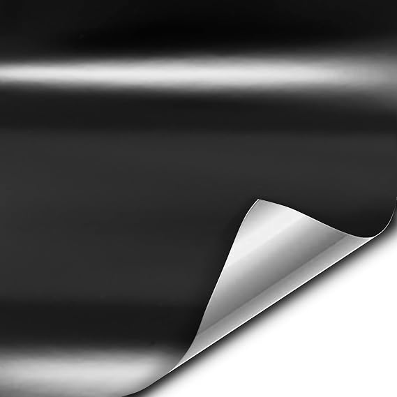 VViViD+ Satin Finish Premium Adhesive Vinyl Wrap Film (4ft x 5ft (Black))