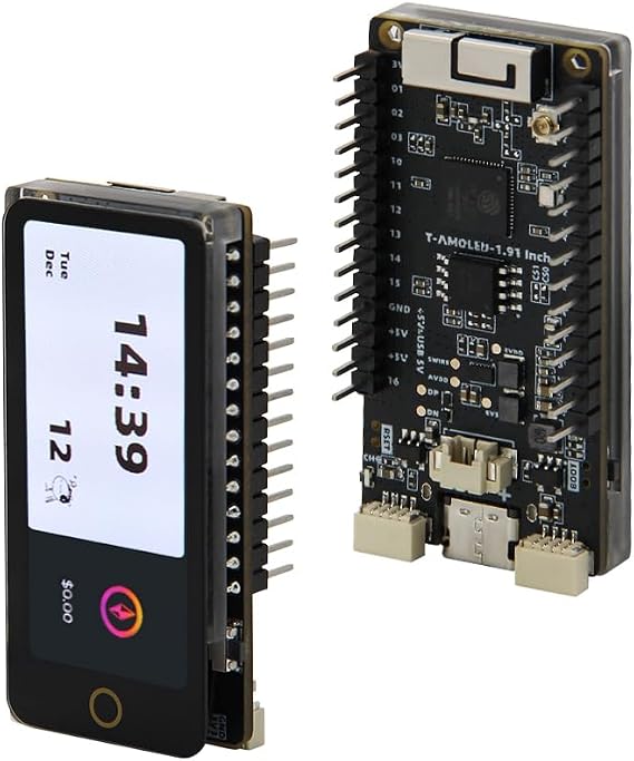 LILYGO T-Display-S3 AMOLED ESP32-S3 Development Board | 1.91 Inch Touchable Display, TTGO