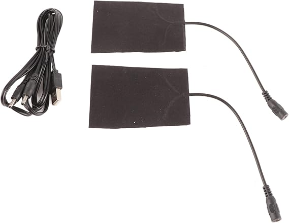Electric Heating Pad, 2 in 1 5V 5A Carbon Fiber USB Rechargeable Heating Pad Electric Heater Hand Neck Warmer Body Heating Pad