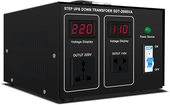 Step UP/Down Transformer 220v to 110v, 2000W 110 to 220 Voltage Converter 120v to 240V Heavy Duty Power Transformer