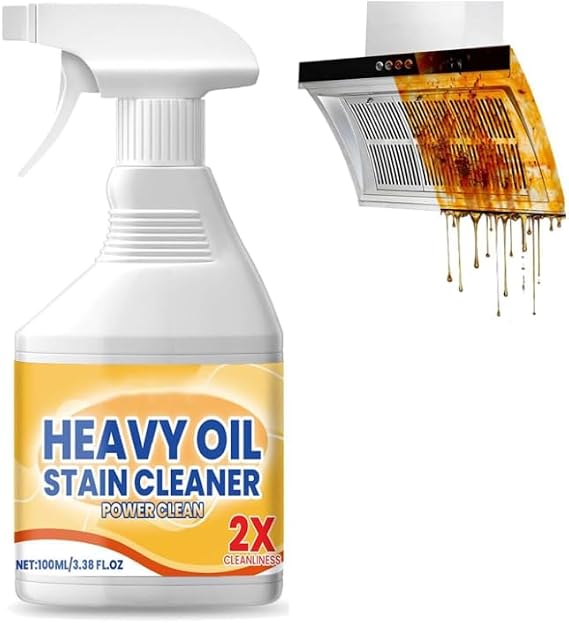 Clean Kitchen Oil Stains Spray, Kitchen Heavy Oil Cleaning Agent, Powerful Clean up Kitchen Oil Stains,Kitchen Foam Cleaner, All Purpose Cleaning Spray for Kitchens,Countertops, Ovens (1, 1pcs)