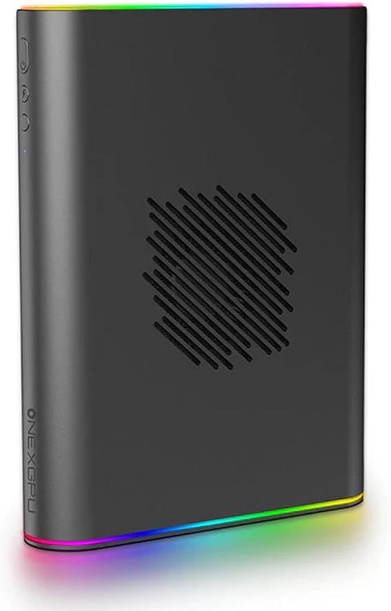 OnexGPU 2 Ultimate eGPU – Radeon RX 7800M | Thunderbolt 4 External Graphics Card for Laptops & Mac | Plug & Play, Ultra-Fast Gaming & AI Performance