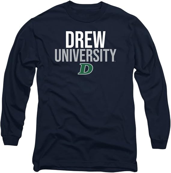 Drew University Official Stacked Unisex Adult Long-Sleeve T Shirt