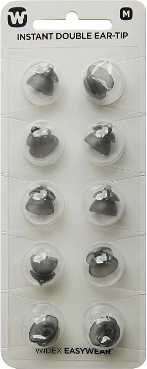 Widex Instant Double Ear-Tips (Medium) - Pack 10