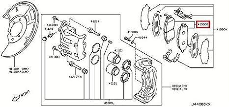 Infiniti D1060-1NC0C, Disc Brake Pad