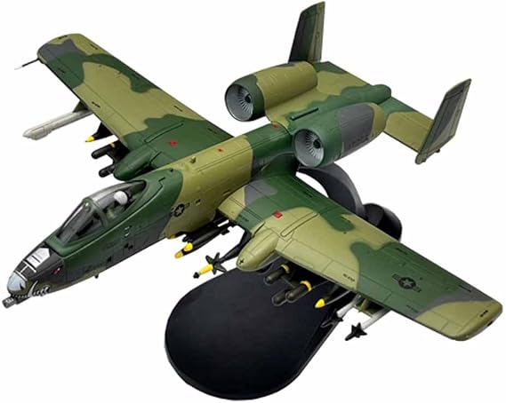1/100 Scale A10 A-10A Warthog Attack Airplane Metal Military Plane Toy Model Collection Gift