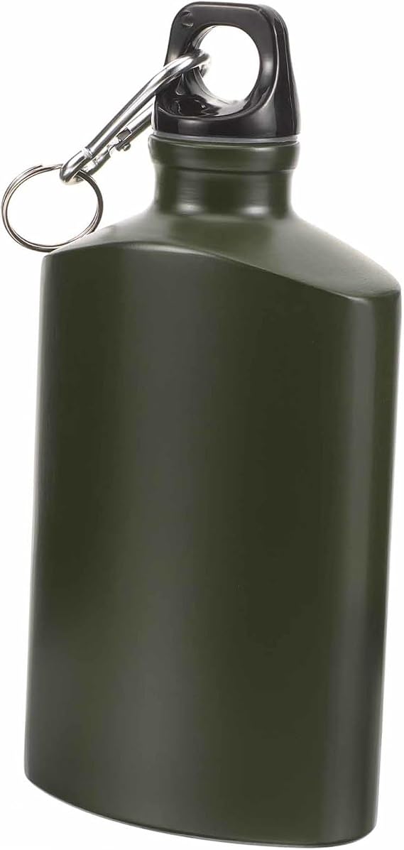 VOSAREA Canteen Flat Camping Water Bottle Square Camouflage Bottle Outdoor Bottle for Travel Camping Hiking