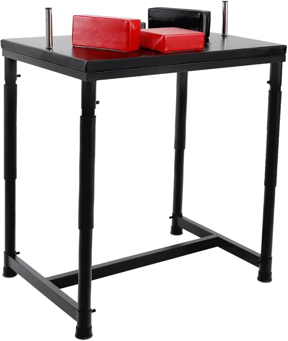 Standard Arm Wrestling Table 35.43" x 25.59" Arm Wrestling Battle Table for Adults Training Equipment with Adjustable Elbow Pads for Home Gym Club