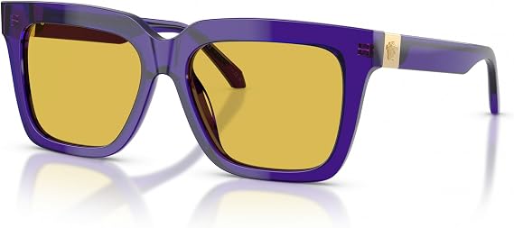 Versace Sunglasses VE 4498 554585 Transparent Dark Violet/Yellow Polyamide Standard