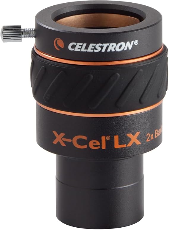 Celestron X-Cel LX 2X Barlow Lens for Telescope Eyepieces 1.25"