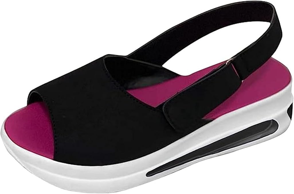 Shoes for Women Dressy Casual,Sandals for Women Lightweight Comfortable Platform Walking Sports Peep Toe Strappy Wedges