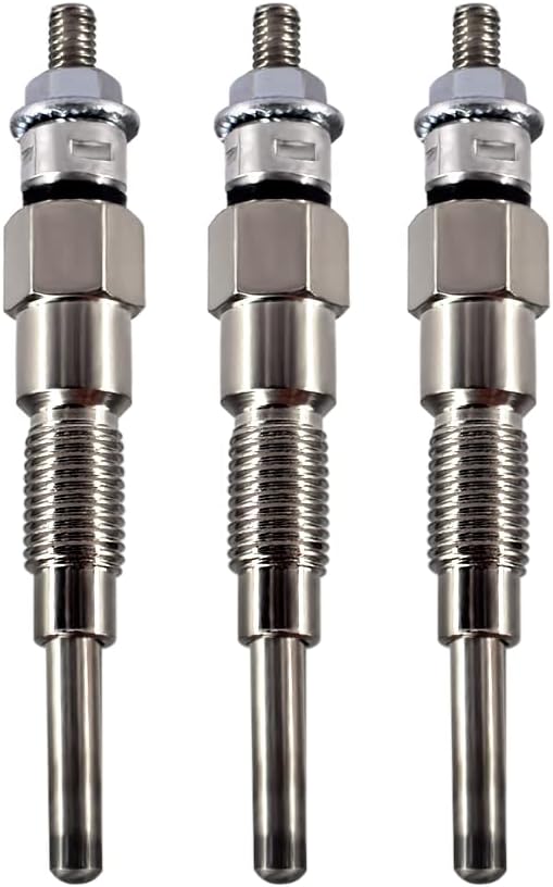 3PCS Glow Plug 16851-65510 16851-65512 Fits for Kubota D722 D902 D905 D1005 D1105 V1505 V1305 Tractor B1700D B1700E ZD326 ZD331 Mower BX1800D BX1830D