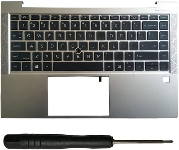 Laptop Replacement Keyboard Compatible for HP ELITEBOOK 840 G8 745 G7 745 G8 840 G7 M36312-001 M36309-001 with Palmrest Upper Cover Case (US Layout Backlit)
