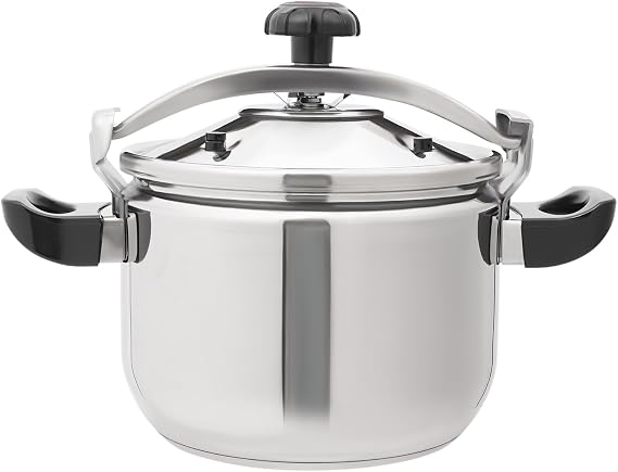 Stainless Steel Pressure Cooker, Pressure Canner, 8.7 Psi, Silver (23.3 Quart)